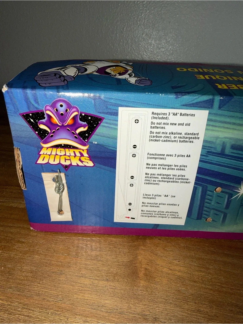 Disney Mighty Ducks Glow Stick Light - Teal Handle with Pale Green Glow